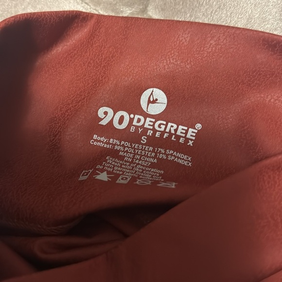 90 degree faux leatherette hi rise leggings, new - Picture 7 of 8